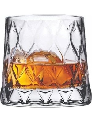 Zemira Paşabahçe 6lı Leafy Viski Bardağı 300 cc 420194 Şeffaf