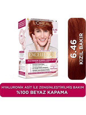 Zemira L'oreal Paris Excellence Creme Saç Boyası 6.46 Kızıl Bakır
