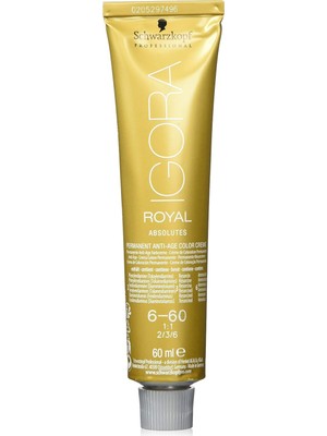 Zemira Schwarzkopf Hair Mascara-Igora Absolutes Saç Boyası 6-60 Koyu Kumral Çikolata Doğal 60 ml 404