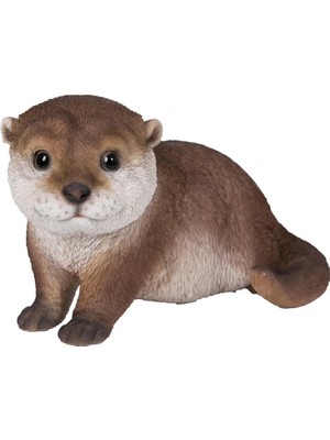 Zemira Hi-Line Gift Ltd 87991-A Otter Öne Eğilen Heykelcik, 18,8 cm Uzunluk