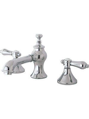 Zemira Brass KC7061BAL Geniş Lavabo Musluğu, Pirinç Pop-Up, 12,7 cm Ağız Erişiminde, Cilalı Krom