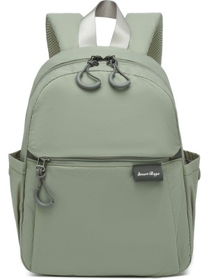 Smart Bags Açık Gri Günlük Mini Boy Hafif Kadın Sırt Çantası
