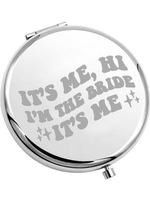 Zemira Tiimg Eşi Gelin Hediyesi Eşi Gelin Partisi Hediyesi It's Me Hi I'm The Bride It's Me Compact Mirror