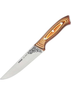 Ozka Concept 32102 Kurban, Kasap Bıçağı 16,5 cm - Kahverengi Perçinli Kompozit Sap