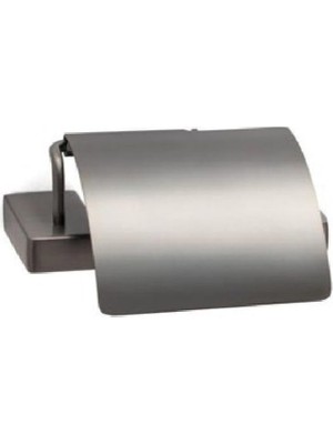 Zemira System Flat Kapaklı Tuvalet Kağıtlığı Füme Renk 90X95X151 mm