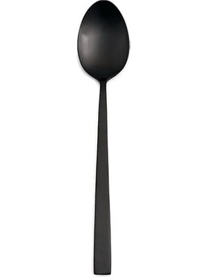 Zemira Porland Quantum Mat Siyah Yemek Kaşığı 20CM 6 Adet