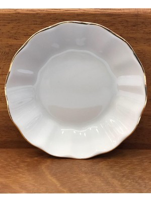 Zemira Porland Çay Tabağı 6'lı Altın Yaldızlı 869292M623V85
