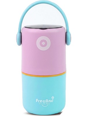 Zemira 820 ml Sızdırmaz 2 Kaseli 304 Paslanmaz Çelik Lunch Box Yeni Nesil Sefer Tası Kaşıklı Askılı -12678