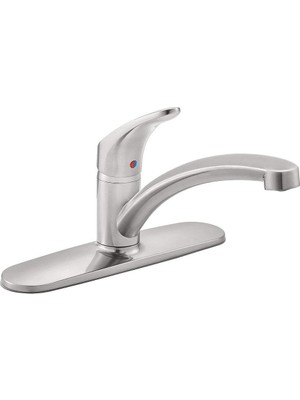 Zemira American Standard 7074000.075 Colony Pro Paslanmaz Çelik Deckplate ile Tek Kulplu Mutfak Bataryası
