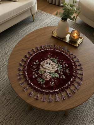 My Home Goblen Şönilli Sehpa Örtüsü