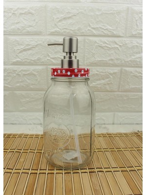 Zemira Büyük Boy Cam Sıvı Sabunluk 800ML