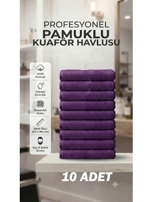 Embays 50X90 cm Berber Havlusu , Pamuk Otel Havlusu , Kuaför, Spa ve Profesyonel Kullanıma Uygun