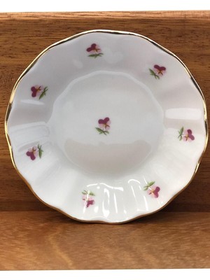 Zemira Porland Mineli Çay Tabağı 12'li 12'li Küçük Mineli 869373A528V612