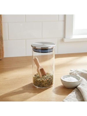 Zemira Deconox Metal Kapaklı Cam Kavanoz (300 Ml) - Sızdırmaz Vakumlu Baharatlık Kahve Kuruyemiş Saklam
