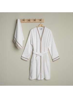 Zemira Linens Vesso Bambu M/l Bornoz Seti Ekru