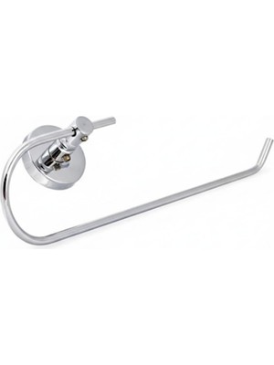 Zemira Krom Kağıt Havluluk – Duvara Monte Vidalı Metal Kağıt Havlu Askısı 26 Cm, Parlak Krom Mutfak Aksesu