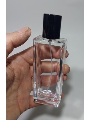 Zemira 1 Adet Boş Siyah Renk Kapaklı Kolonya Şişesi Doldurulabilir Cep Plastik Parfüm Şişesi 50 ml 8697431