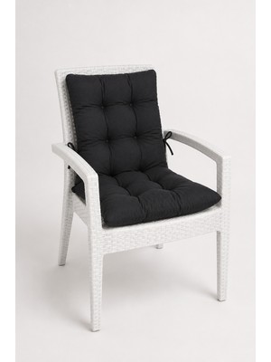 Yuvina 45X80 cm Sandalye Minderi – Sırt ve Oturma Minderi, 8 Punto Dikişli, Kalın Dolgulu, Iç ve Dış Mekan Kullanımı