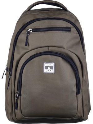 Zemira Bear&deer Fibro Unisex Çocuk Sırt Çantası Haki Standart