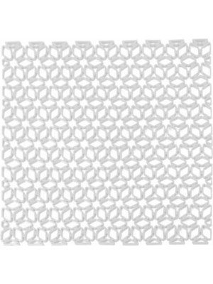 Zemira Kare Şekilli Kurutma Matı Bulaşık Altlığı Tezgah Lavabo Durulama Matı (29×29 Cm) (Beyaz)