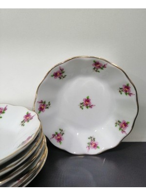 Zemira Porland Porselen 6'li Mi̇neli̇ Çay Tabak 11 cm 8690110807242
