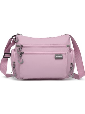 Smart Bags Ten Rengi Orta Boy Çok Cepli Su Geçirmez Ultra Hafif Kumaş Kadın Çapraz Çanta