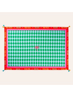 Zemira Prusa Renkli Masa Örtüsü 160X240 cm