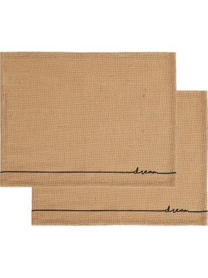 Zemira Textile 2'li Jüt Amerikan Servis 45 x 35 cm