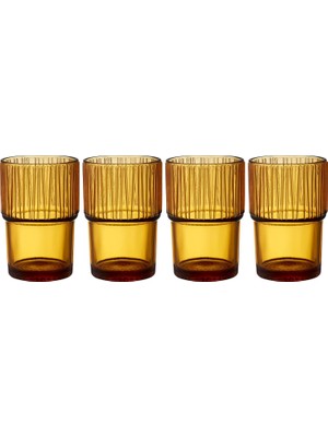 Zemira Bitz Kusintha Kahve Bardağı 12,5 cm 38 cl 4 Adet Amber