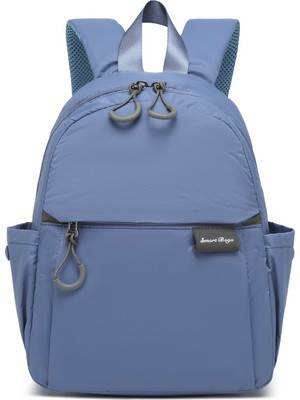 Smart Bags Mavi Günlük Mini Boy Hafif Kadın Sırt Çantası