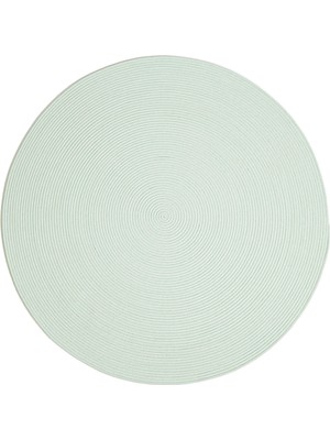 Zemira Textile Yıkanabilir Mint Kırçıllı Pamuklu Halı Kilim Ø 120 cm