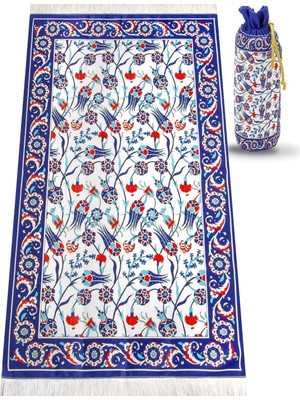 Zemira Ihvan Online Ipek Dokulu Taşıma Çantalı Seccade Desen 5, Ihvan Online, 62X110 cm