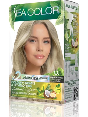 Zemira Amonyaksız, Vegan, Doğal, Besleyici Kalıcı Saç BOYASI%100 Beyaz Kapama (1 Paket 2 x 50 ml
