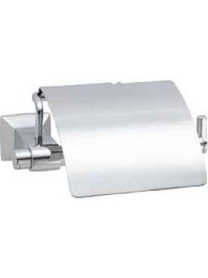 Zemira System Border Lıne Kapaklı Tuvalet Kağıtlığı Krom Renk 87X94X156 mm