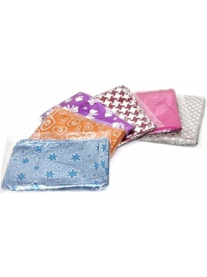 Zemira Metalize Hediye Poşet Paketi 10X12CM Kendinde Bantlı Renkli Hediye Paketi 100'LÜ