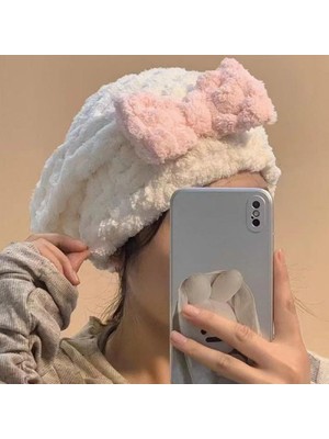 Zemira Mikrofiber Örgü Saç Kurutma Bone Havlu - Ultra Emici Hızlı Kurulama Sağlayan Pratik Saç Bonesi -