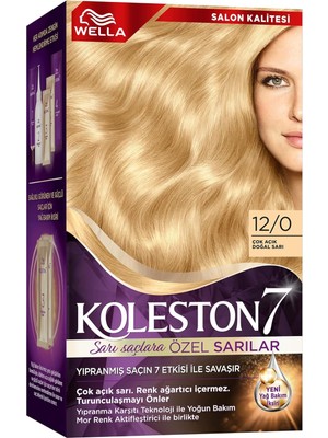 Zemira Koleston Supreme Kit Saç Boyası 12/0 Çok Doğal Sarı