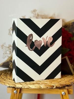 Zemira Rabsev Fotoğraf Albümü 10X15CM 200 Fotoğraf Kapasiteli Üçgen Love Desenli Renkli Anı Albümü