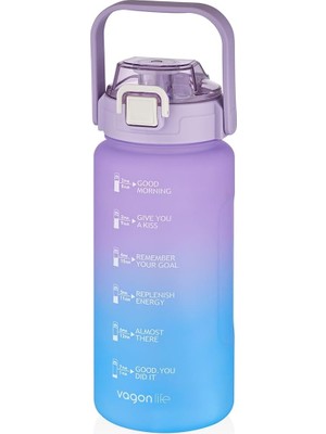 Zemira Uzspace Vagonlife Su Matarası 1500ML VGN2213 Pembe