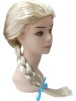 Zemira Çocuk Frozen Elsa Peruğu, Tek Ebat, SMR-E003AVNMUSTRAN, Platin Altın Dore