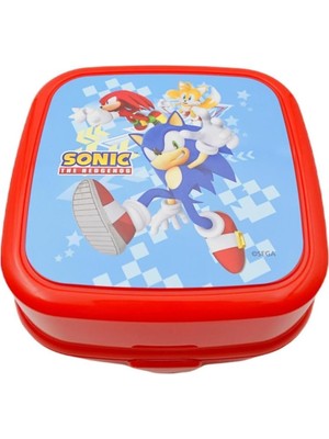 Zemira Sonic 4 Bölmeli Beslenme Kabı, Kaşık-Çatal Içinde, Kırmızı