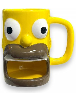 Zemira The Simpsons Homer Baba Seramik 3D Kupa Bardak
