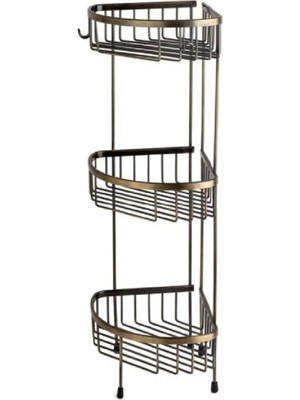 Zemira System Banyo Duş Raf Sistemi Antik Renk 647X196X250 mm