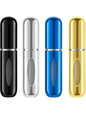 Zemira Mini Doldurulabilir Parfüm Şişesi – Taşınabilir Seyahat Boy Atomizer Cep Sprey Seti, Dolum