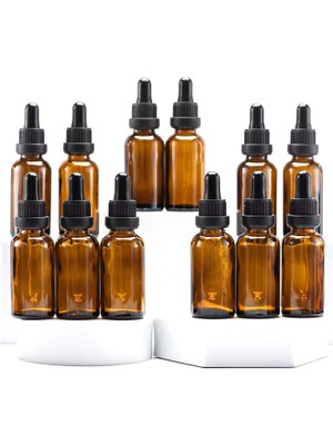 Zemira Wellline Kehribar Cam Damlalıklı Şişe 50ML, Cam Damlalıklı Ile, Esansiyel Yağlar, Aromaterapi, Kozm