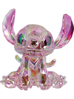 Zemira Enesco Facets Lilo Stitch Melek Figürü 7.6 Cm, Pembe Polyresin Koleksiyon