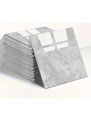 Ozkr Store Gri Mermer Desen Duvar Sticker (30*30)