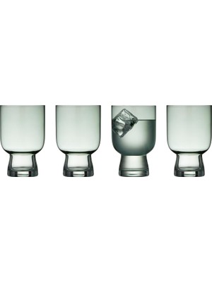 Zemira Lyngby Glas Sorrento Su Bardağı 4 Adet 30 cl Yeşil