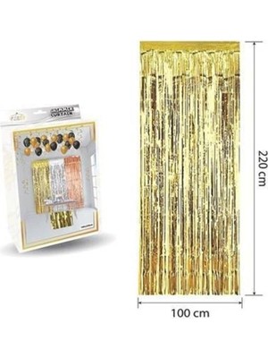 Zemira Lüks Kapı Perdesi Gold 100 * 220 cm M151