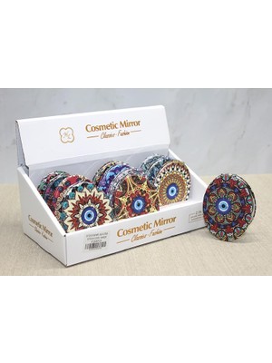 Zemira Taşlı El Aynası Oval Ince Model 5